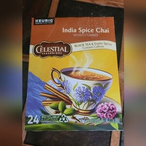 (2) Keurig India Spice Chai K-Cup Pods 24 Pack New & Sealed